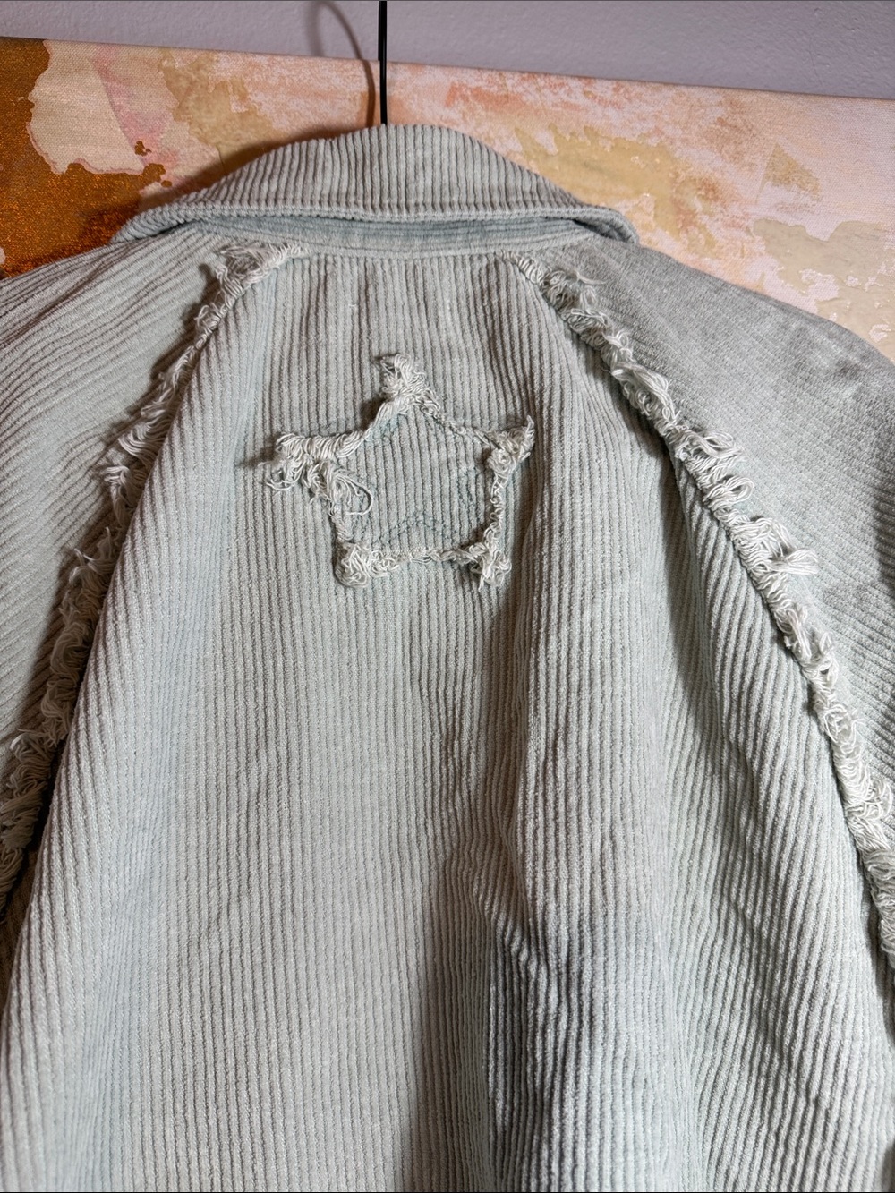 POL Corduroy Shacket Sage Green Medium - Picture 3 of 7
